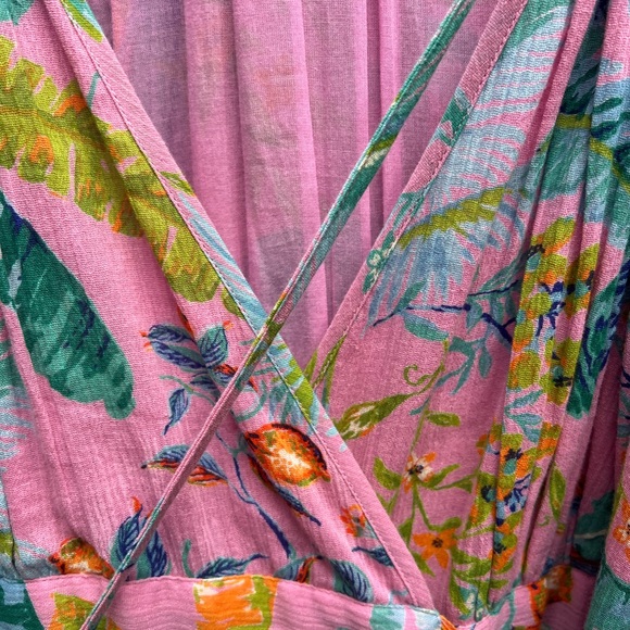 Banjanan Pink Wrap Dress - Picture 7 of 10